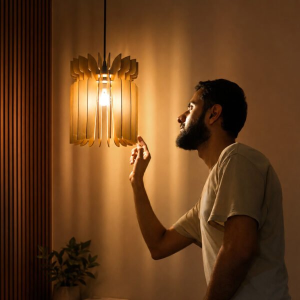 budscale Bud Pendant Lamp DIY Kit | Modern and Minimal Wooden Hanging Light