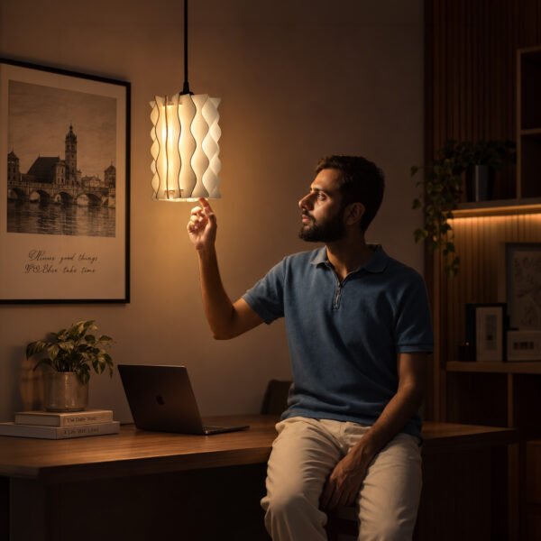 Dune Pendant Lamp DIY Kit | Modern and Minimal Wooden Hanging Light