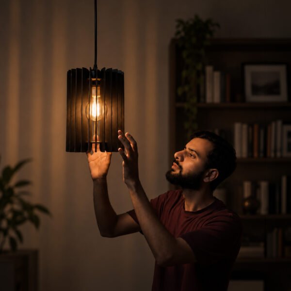 sleek scale-2 Sleek Pendant Lamp DIY Kit | Modern and Minimal Wooden Hanging Light