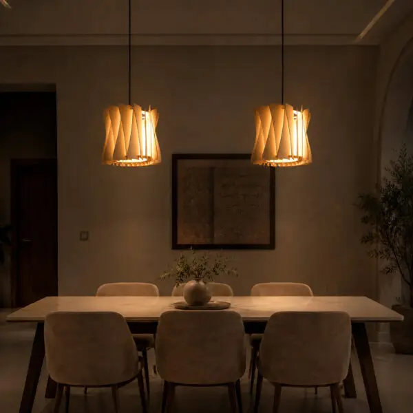 twrr Twisto Pendant Lamp DIY Kit | Modern and Minimal Wooden Hanging Light