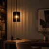 with background Sleek Pendant Lamp DIY Kit | Modern and Minimal Wooden Hanging Light