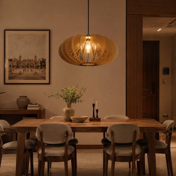 elip dine1 Elip Pendant Lamp DIY Kit | Modern and Minimal Wooden Hanging Light