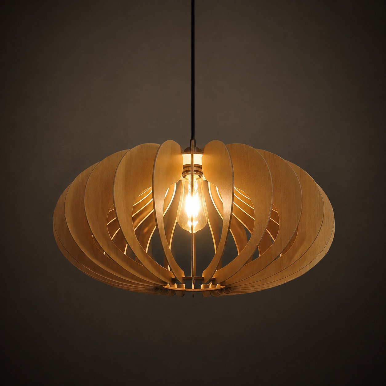 elipw1 Elip Pendant Lamp DIY Kit | Modern and Minimal Wooden Hanging Light